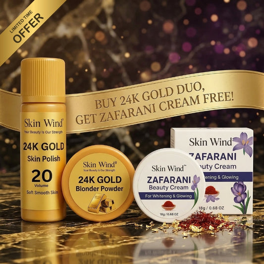 24k Gold Skin Polish + Free Zafrani Cream