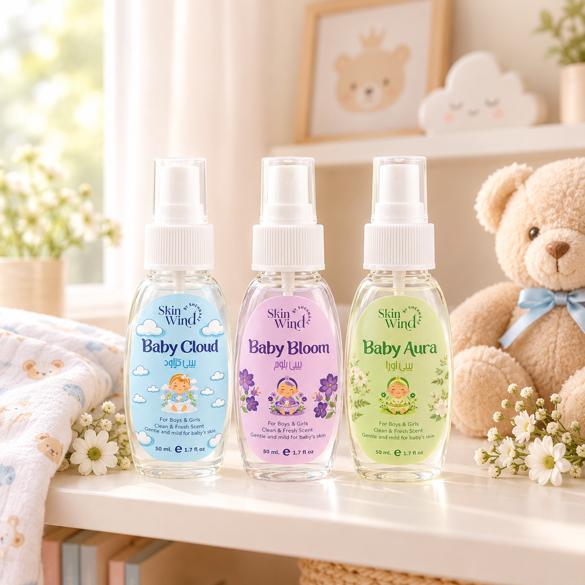 Premium Baby Cologne Collection (3 Scents, 50ml Each)